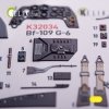 Kelik K32034 BF-109 G-6 - interior 3D decals for Trumpeter kit (1/32)